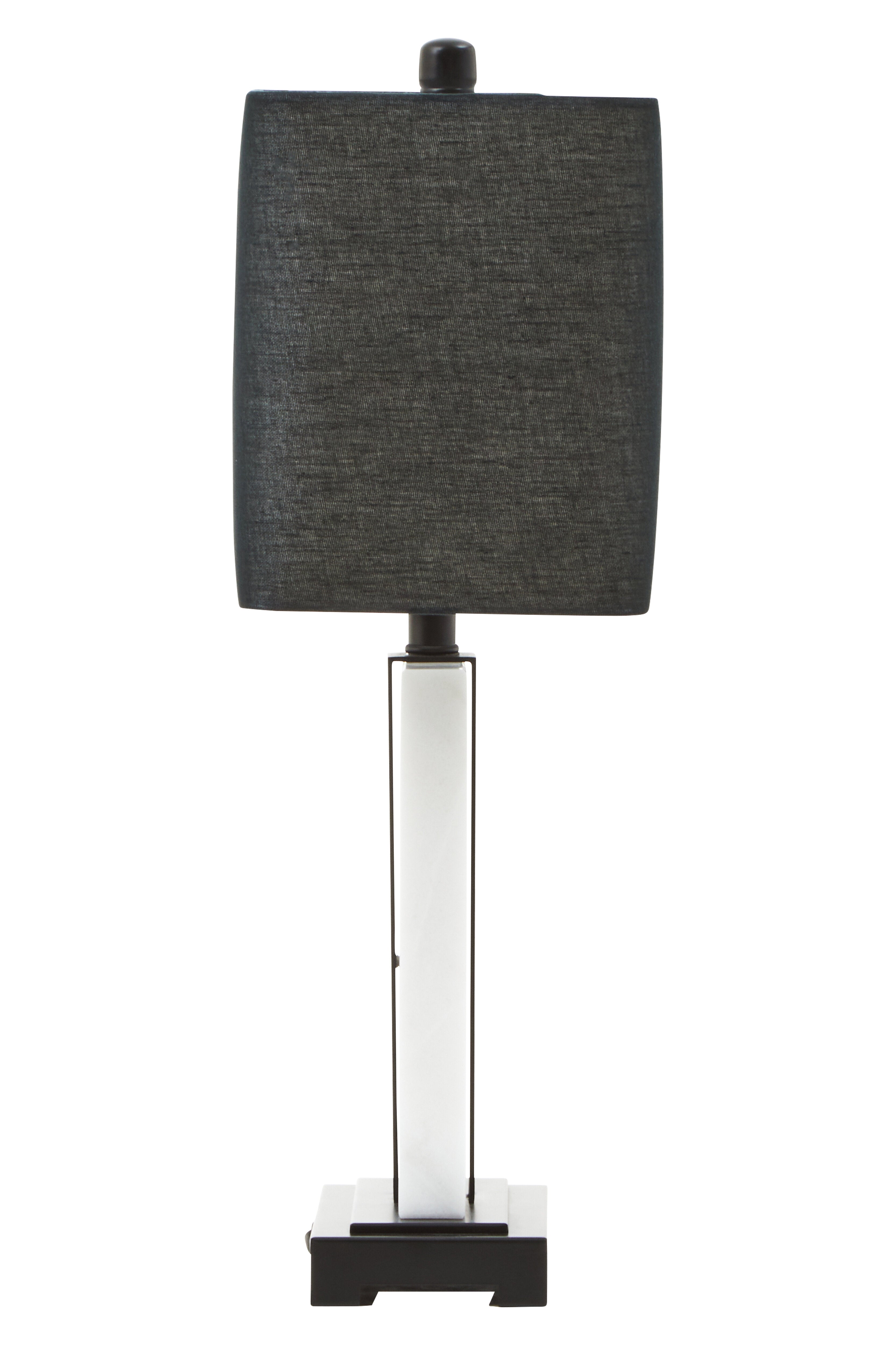 Viviana White Marble & Black Table Lamp